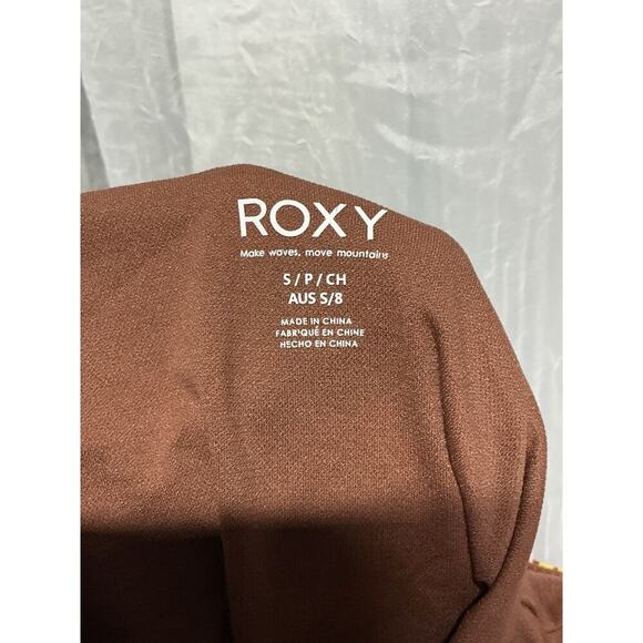 Roxy swim All About Sol One Piece Floral Hippie V-neck Low back Adjustable Tie S - Picture 10 of 10